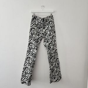 Motel Rocks | Black and White Animal Print Zebra Pants
